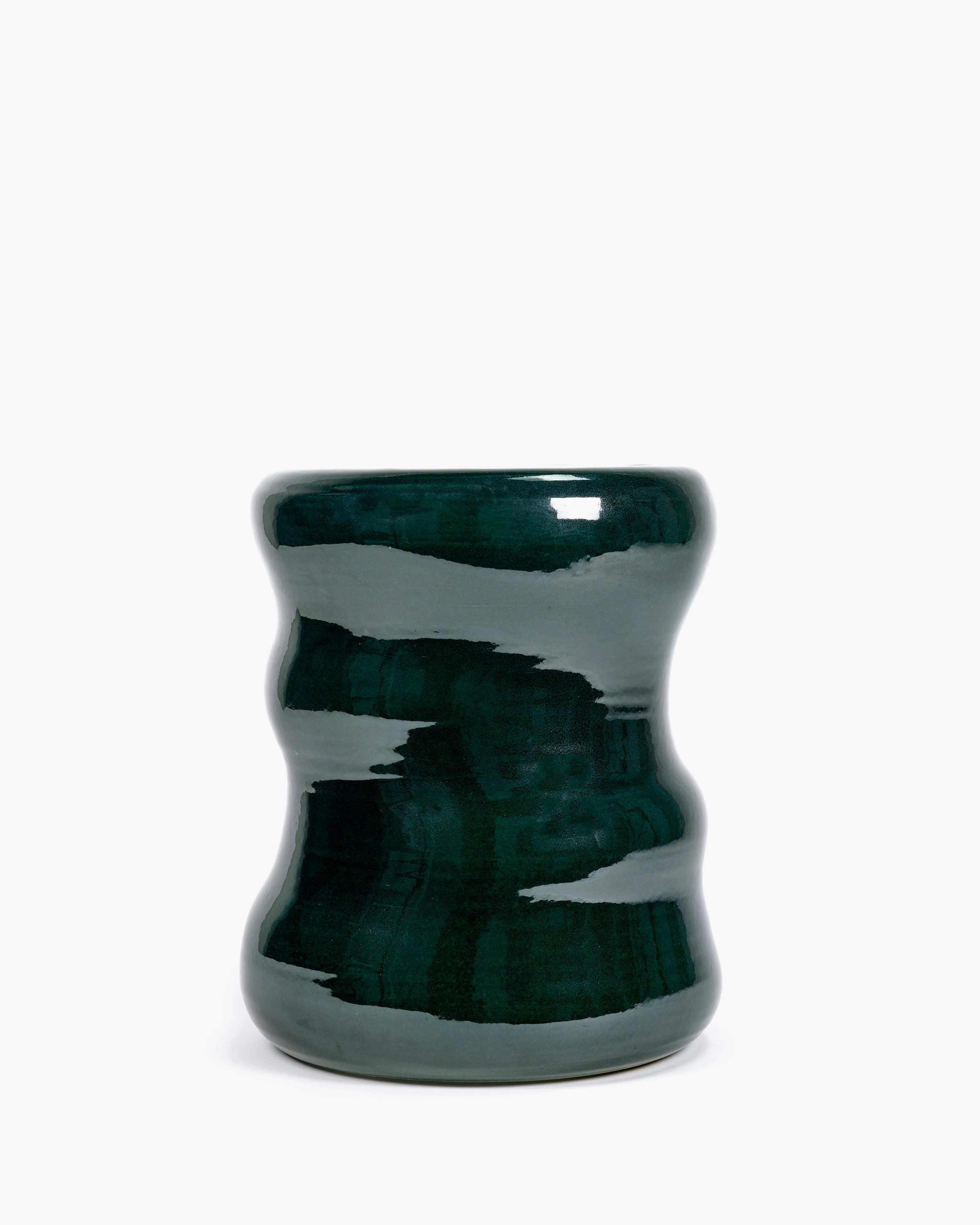 Organic stool/side table green Pawn - Serax