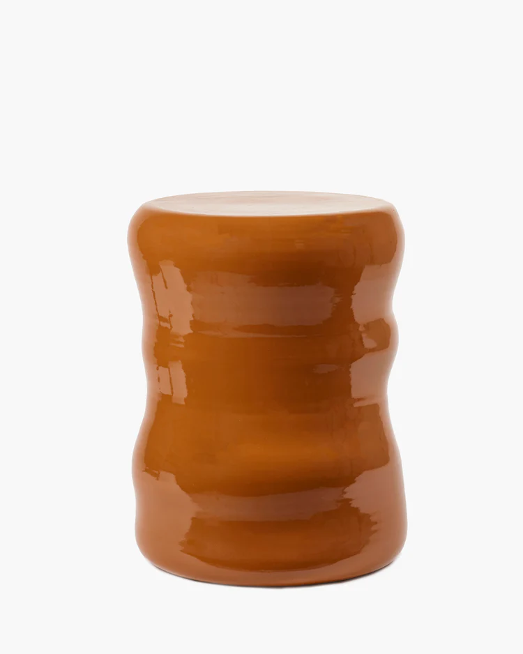 Organic stool/side table rust Pawn - Serax