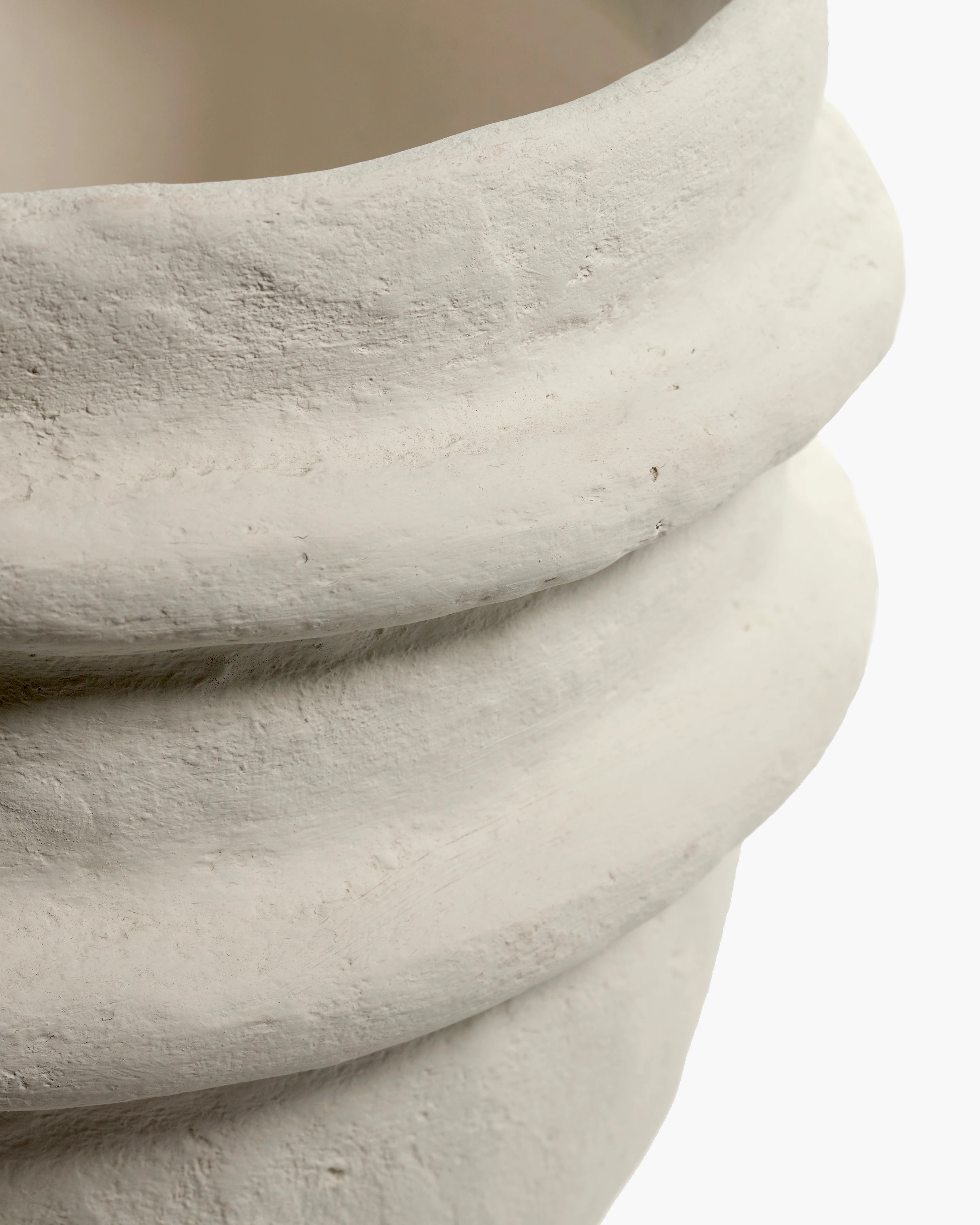 Flower pot white paper mache Earth - Serax