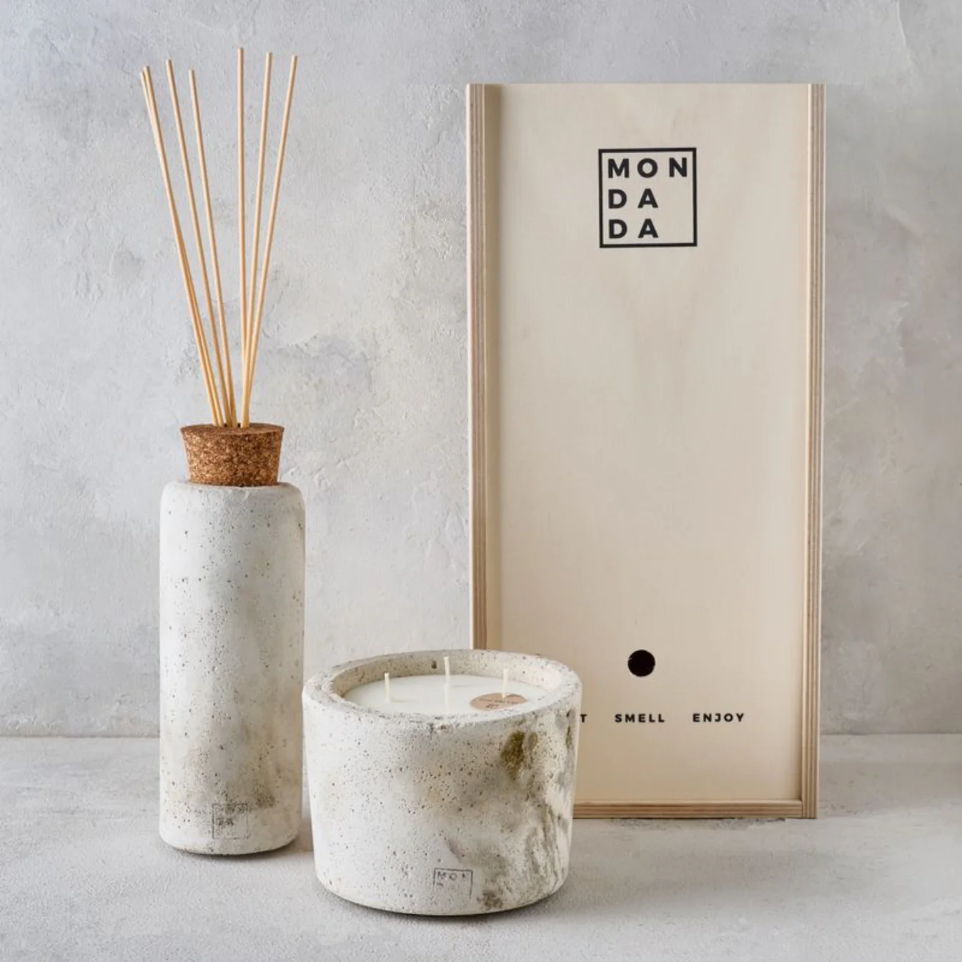 Urban Giftset Candle Small + Diffuser 禮盒 (兩色) - Mon Dada 比利時手工香氛