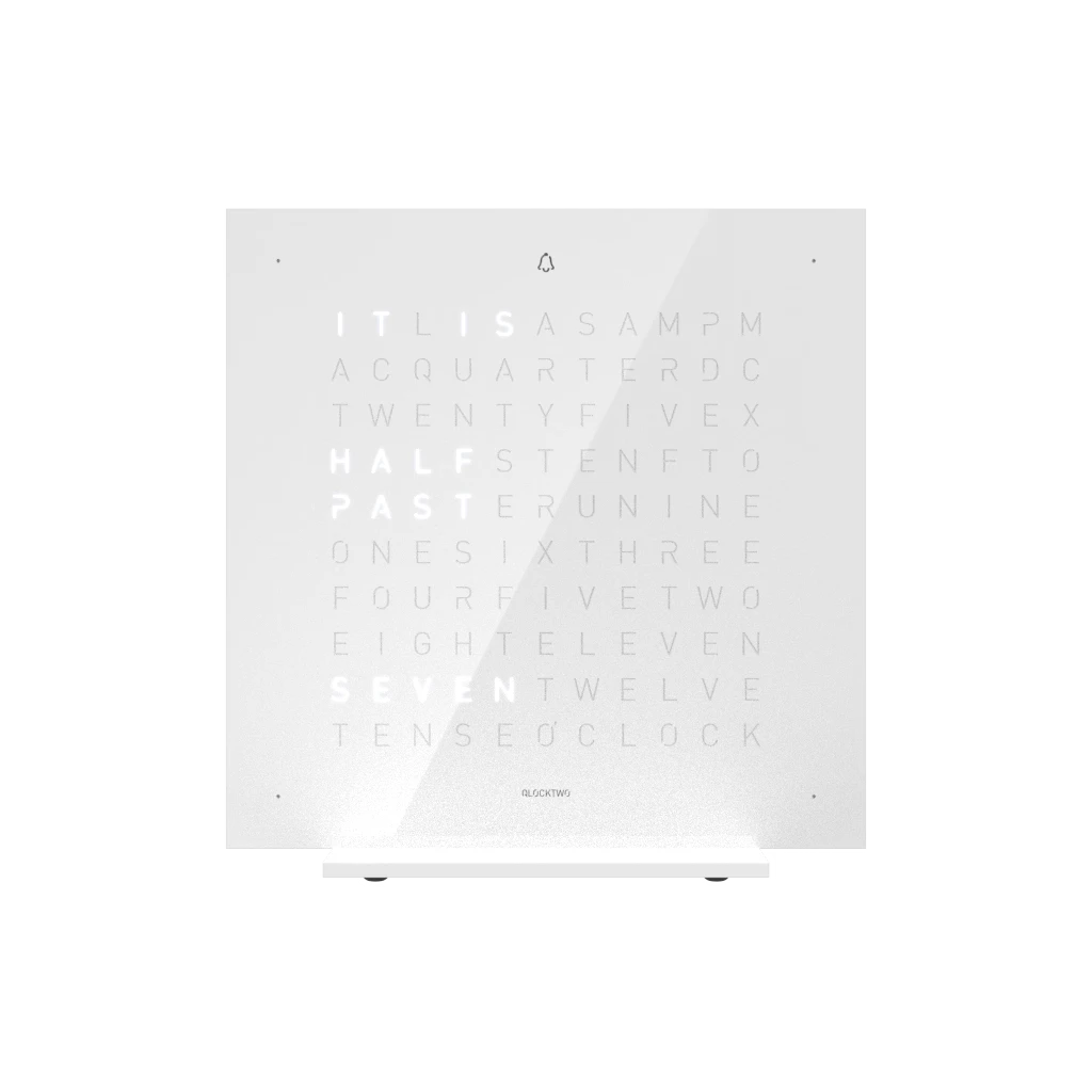 EARTH 13.5x13.5 VANILLA SUGAR 桌上時鐘 - PURE系列 QLOCKTWO 德國時鐘