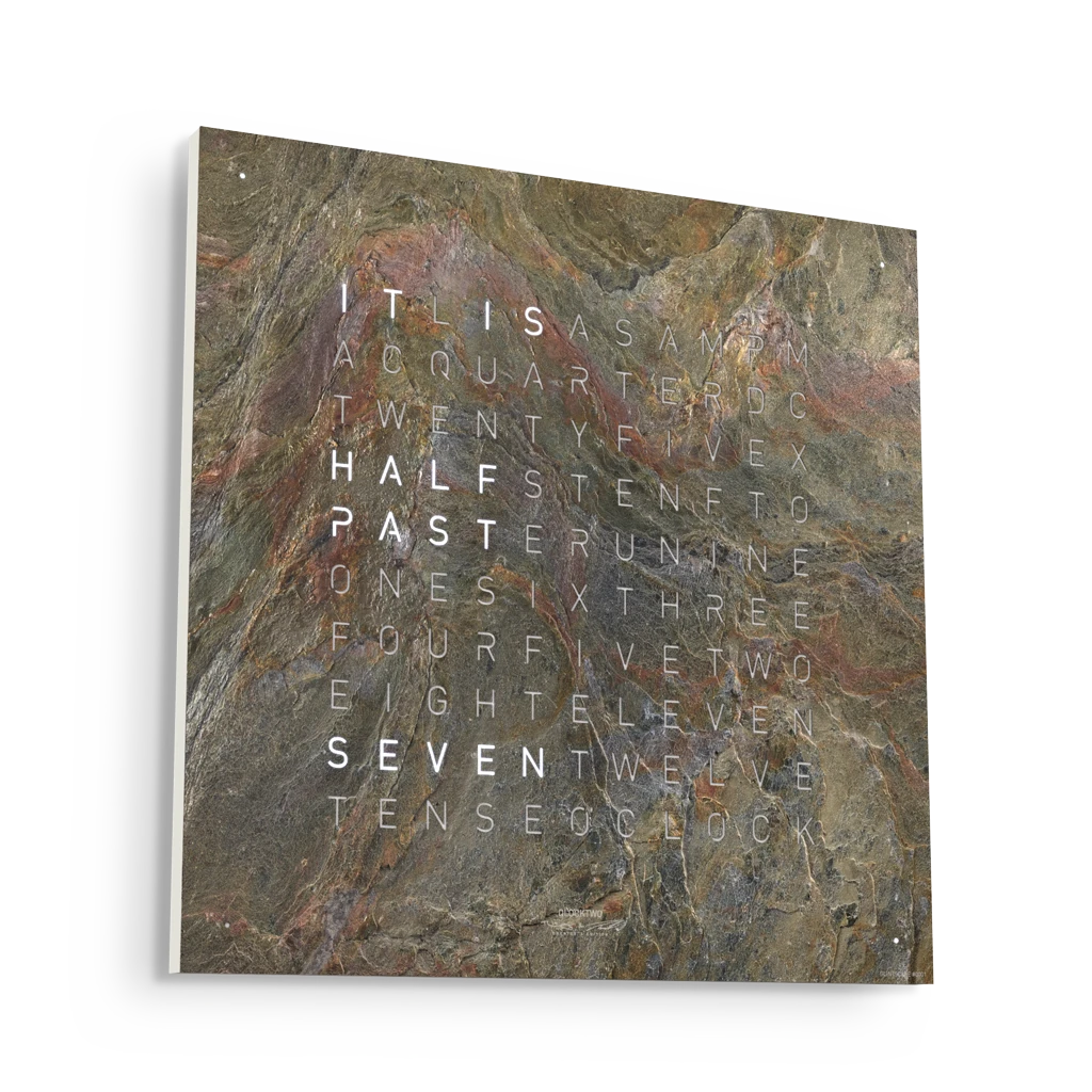EARTH 45x45 GLINTSCAPE 時鐘 - CREATOR'S EDITION系列 QLOCKTWO 德國時鐘