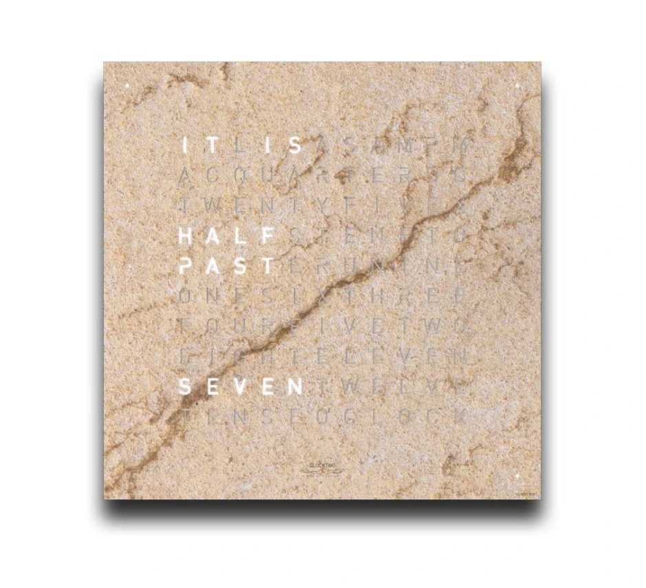 EARTH 45x45 DESERT 時鐘 - CREATOR'S EDITION系列 QLOCKTWO 德國時鐘