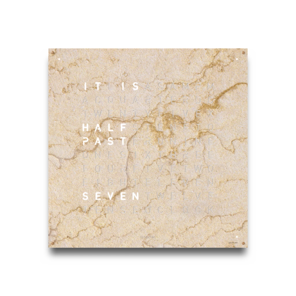 EARTH 90x90 DESERT 時鐘 - CREATOR'S EDITION系列 QLOCKTWO 德國時鐘