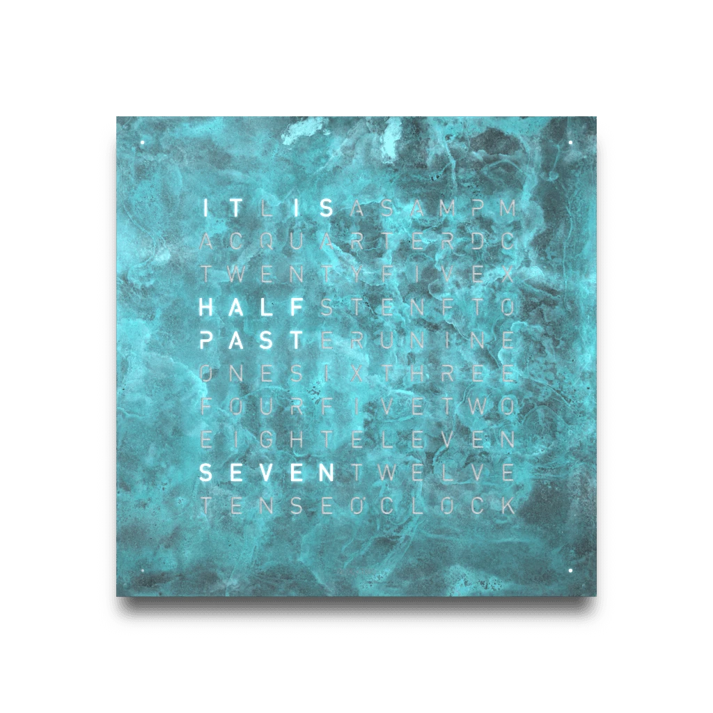 EARTH 90x90 VINTAGE COPPER 時鐘 - CREATOR'S EDITION系列 QLOCKTWO 德國時鐘