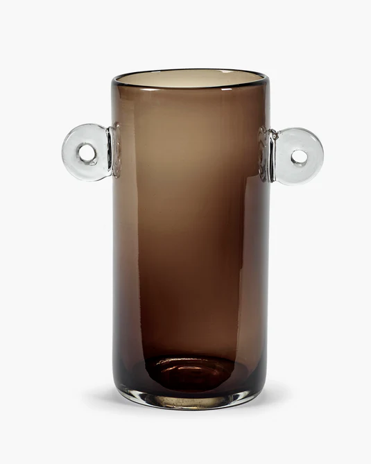 Vase dark brown Wind & fire - Serax