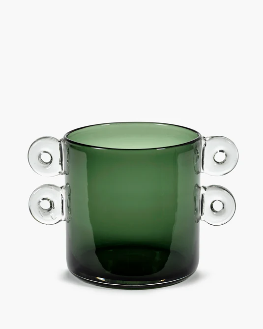 Vase dark green Wind & fire - Serax