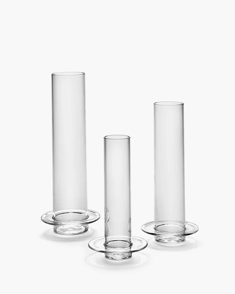 Vase S/M/L transparent Glass Towers  - Serax