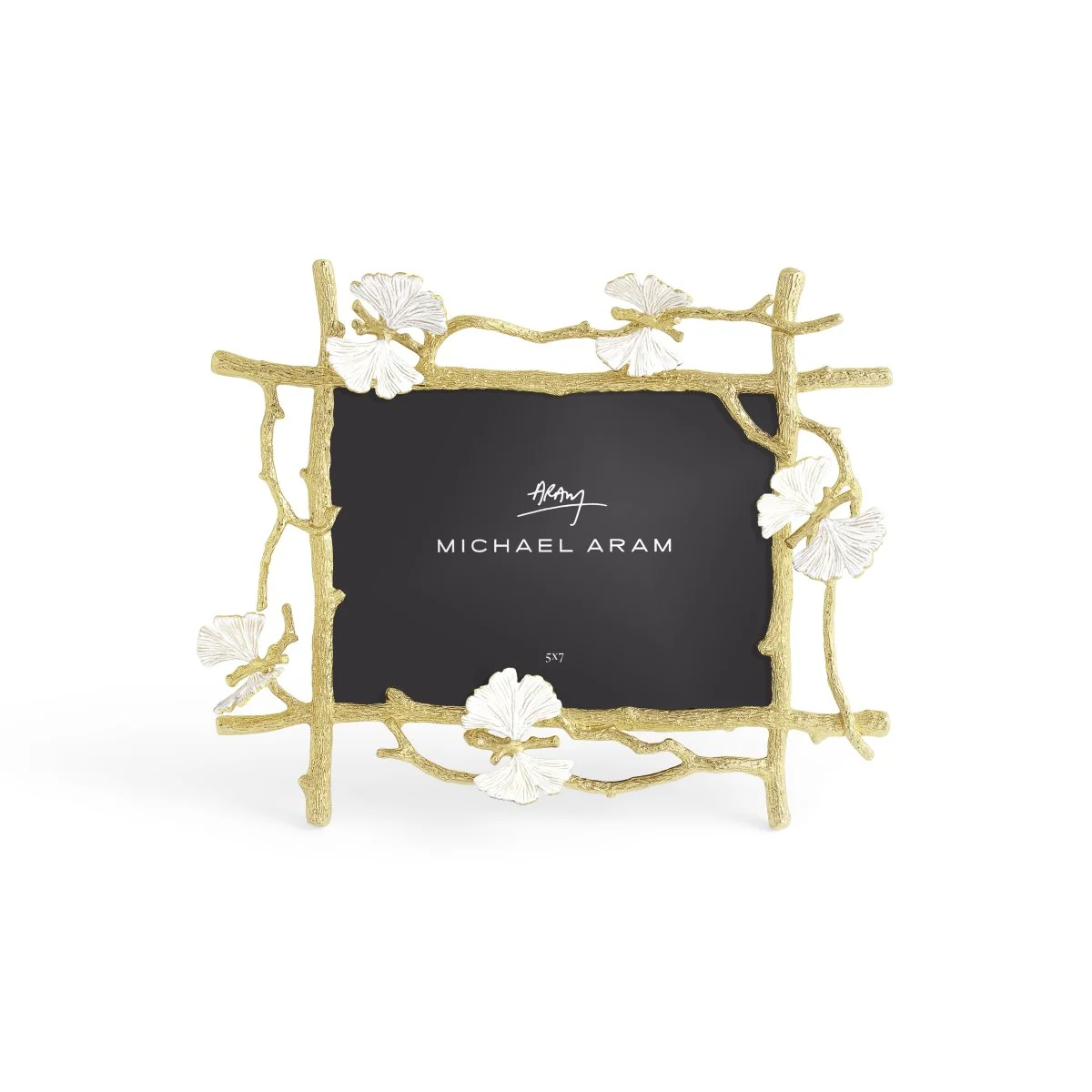 Butterfly Ginkgo Gold Frame(5x7) - Micheal Aram