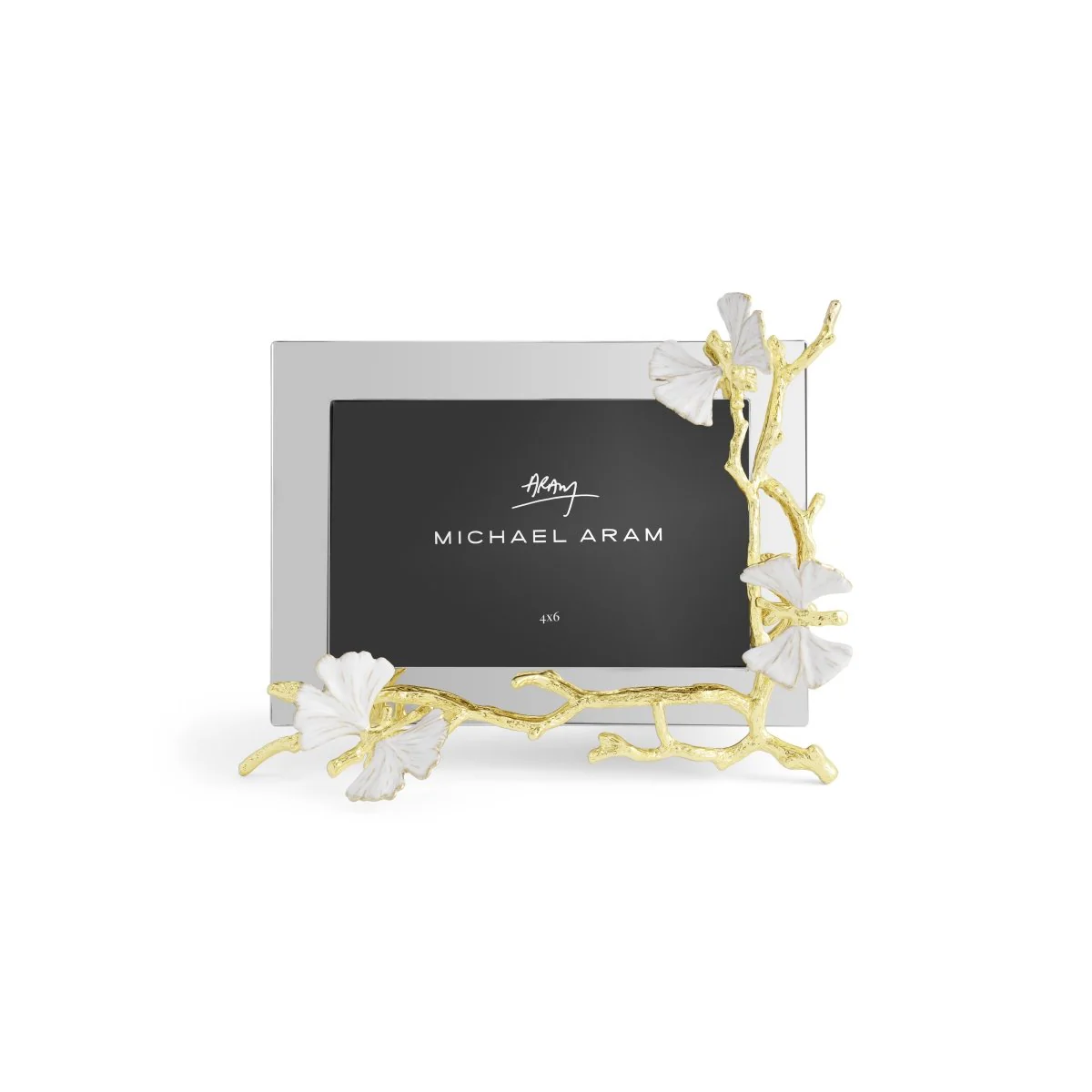Butterfly Ginkgo Gold Reflective Frame(4x6) - Micheal Aram