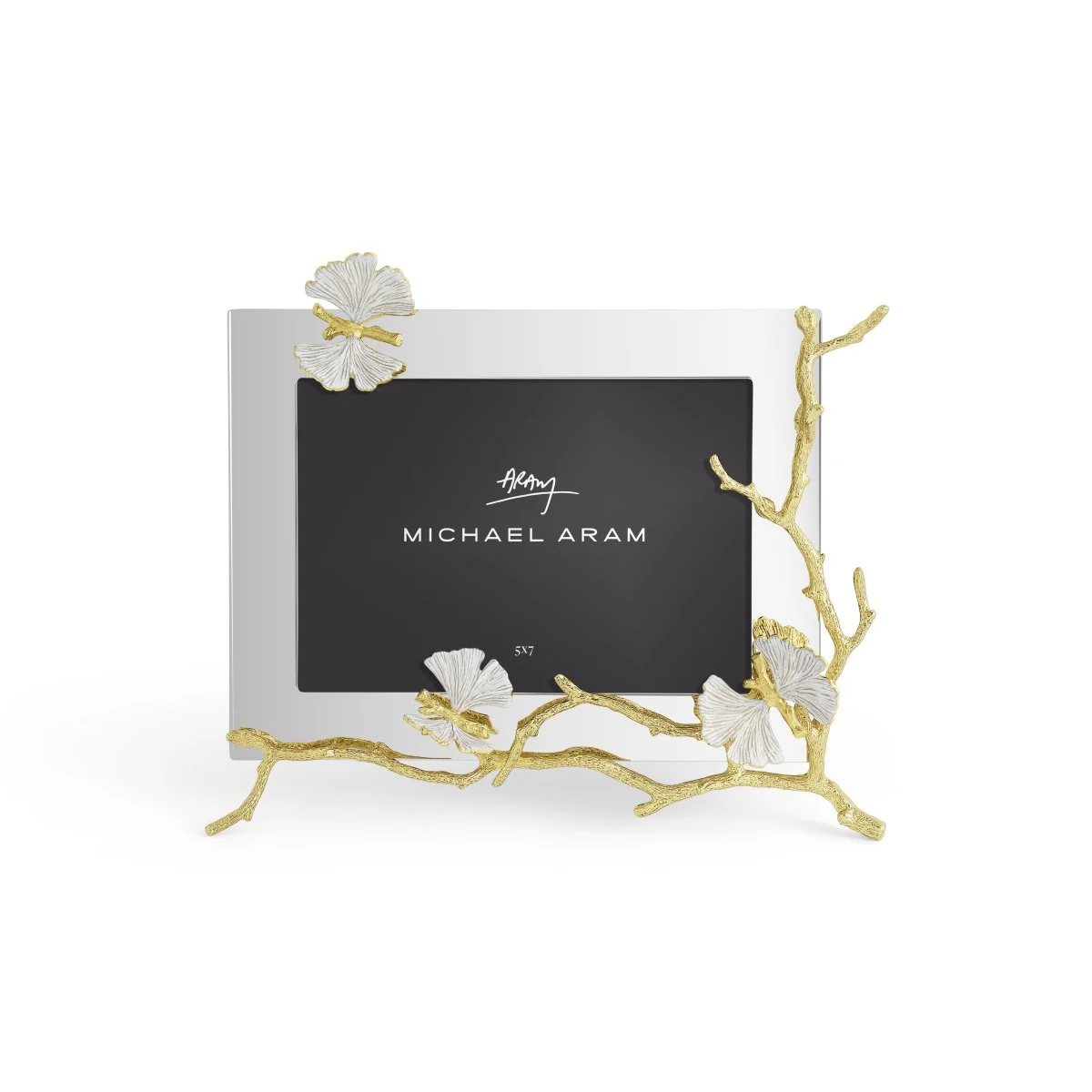 Butterfly Ginkgo Gold Reflective Frame(5x7) - Micheal Aram