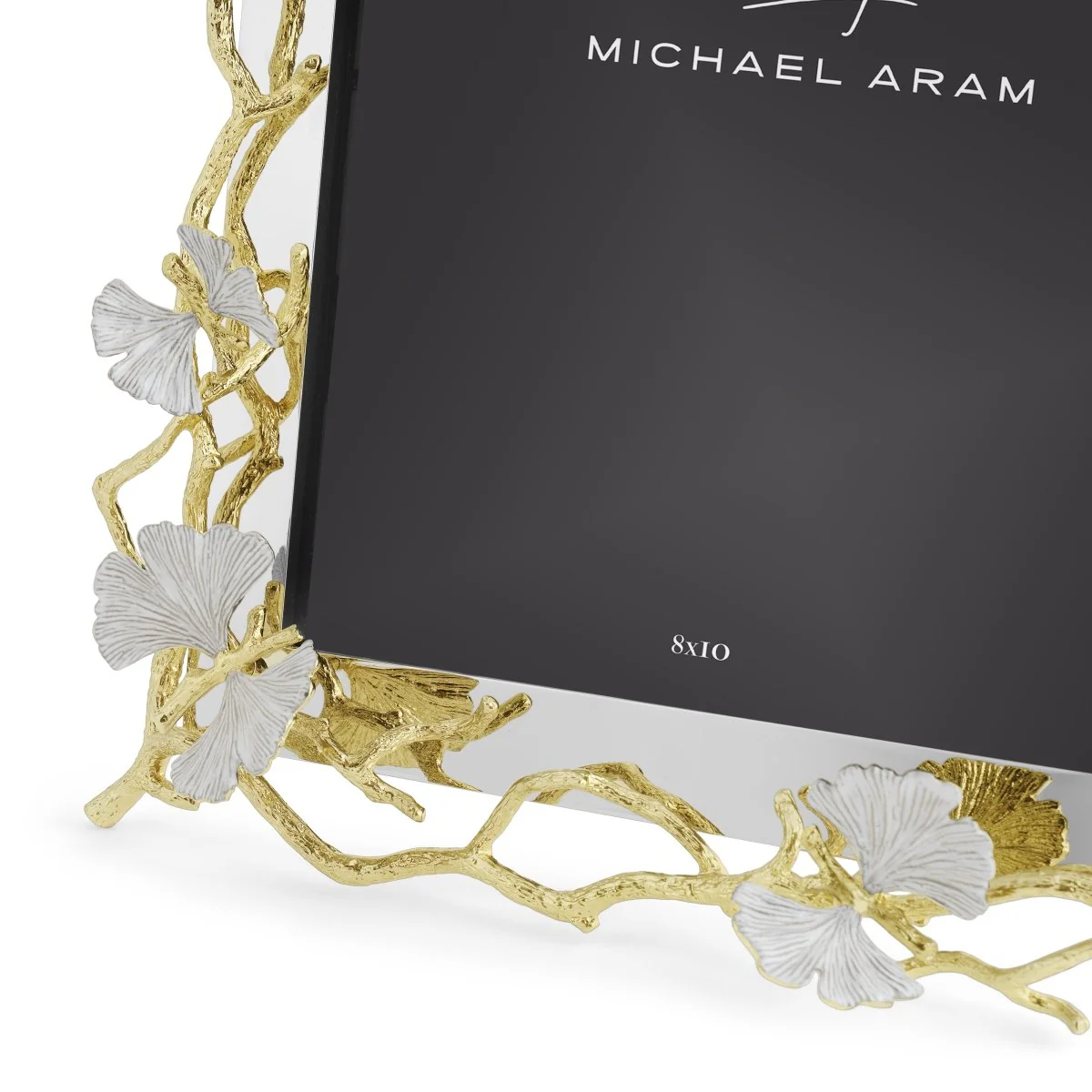 Butterfly Ginkgo Gold Reflective Frame(8x10) - Micheal Aram