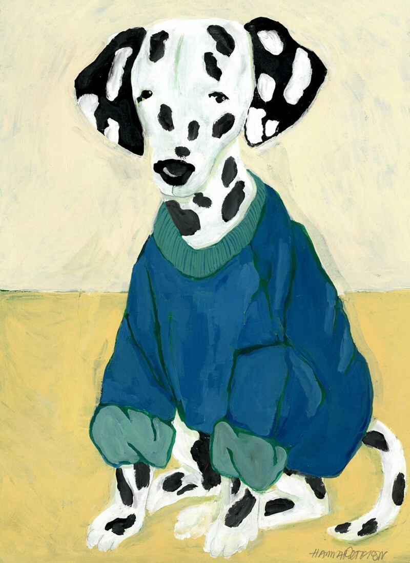 Dalmatian in Sweatshirt - The Poster Club 丹麥藝術海報(團購)