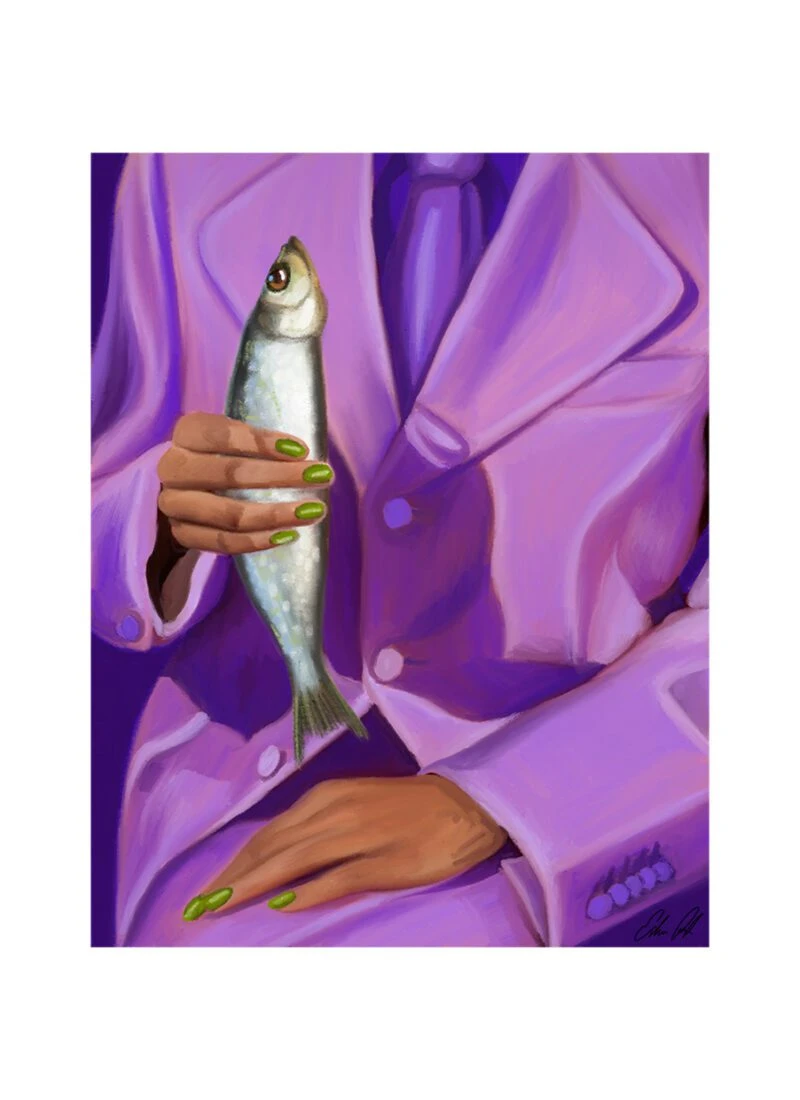 Eva And Her Fish Friend - The Poster Club 丹麥藝術海報(團購)