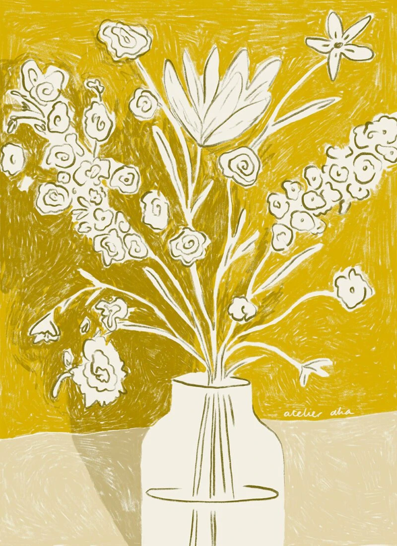 A Yellow Bouquet - The Poster Club 丹麥藝術海報(團購)