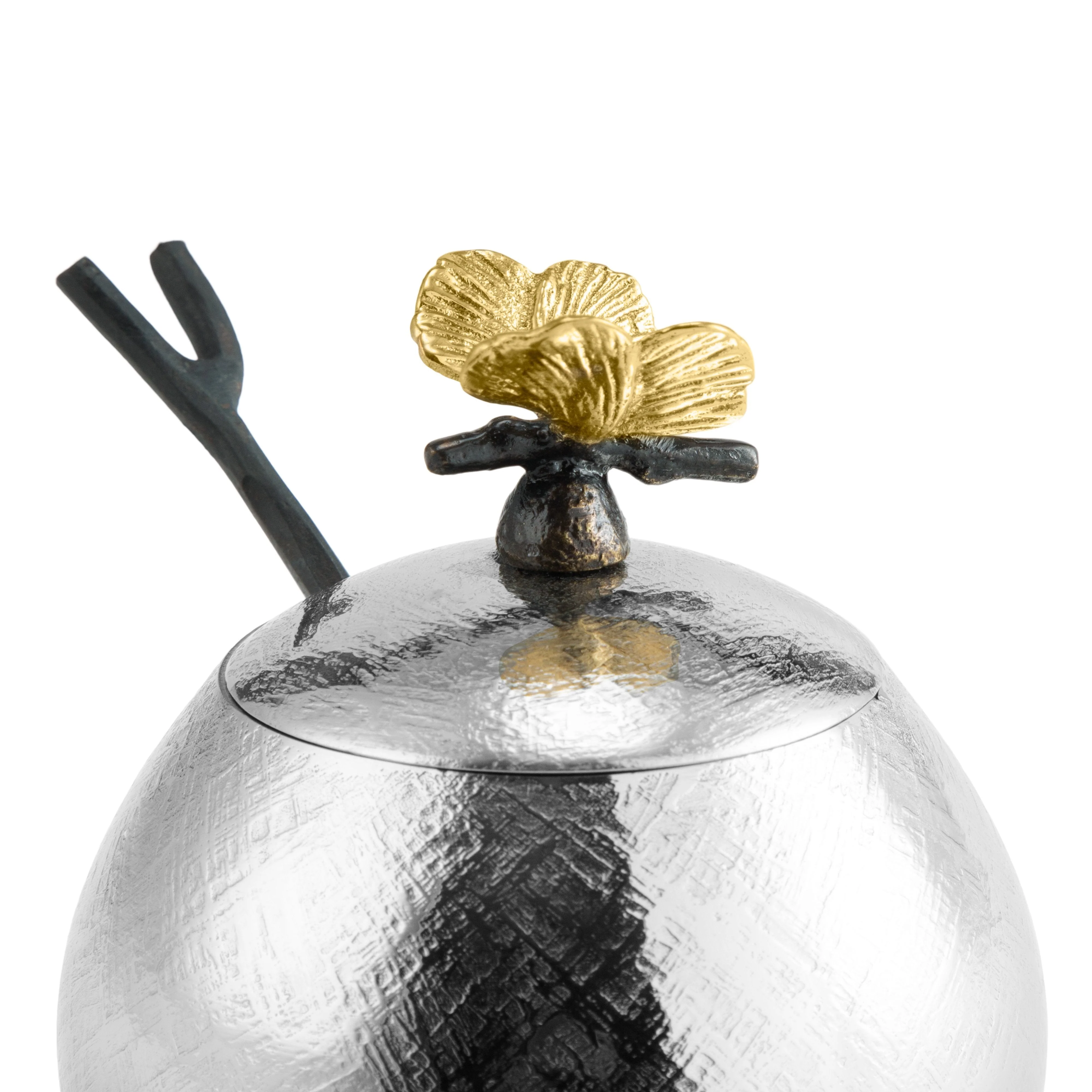 Butterfly Ginkgo Pot w/ Spoon - Micheal Aram