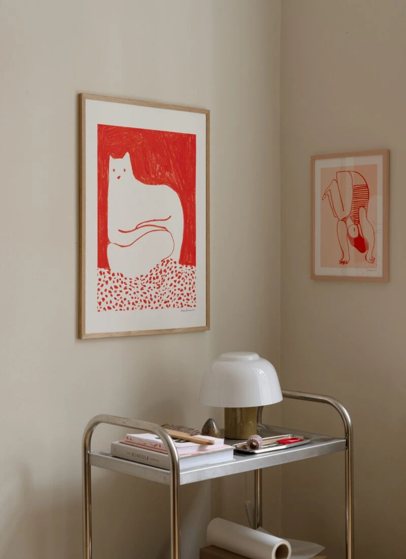 Cat in Red - The Poster Club 丹麥藝術海報(團購)