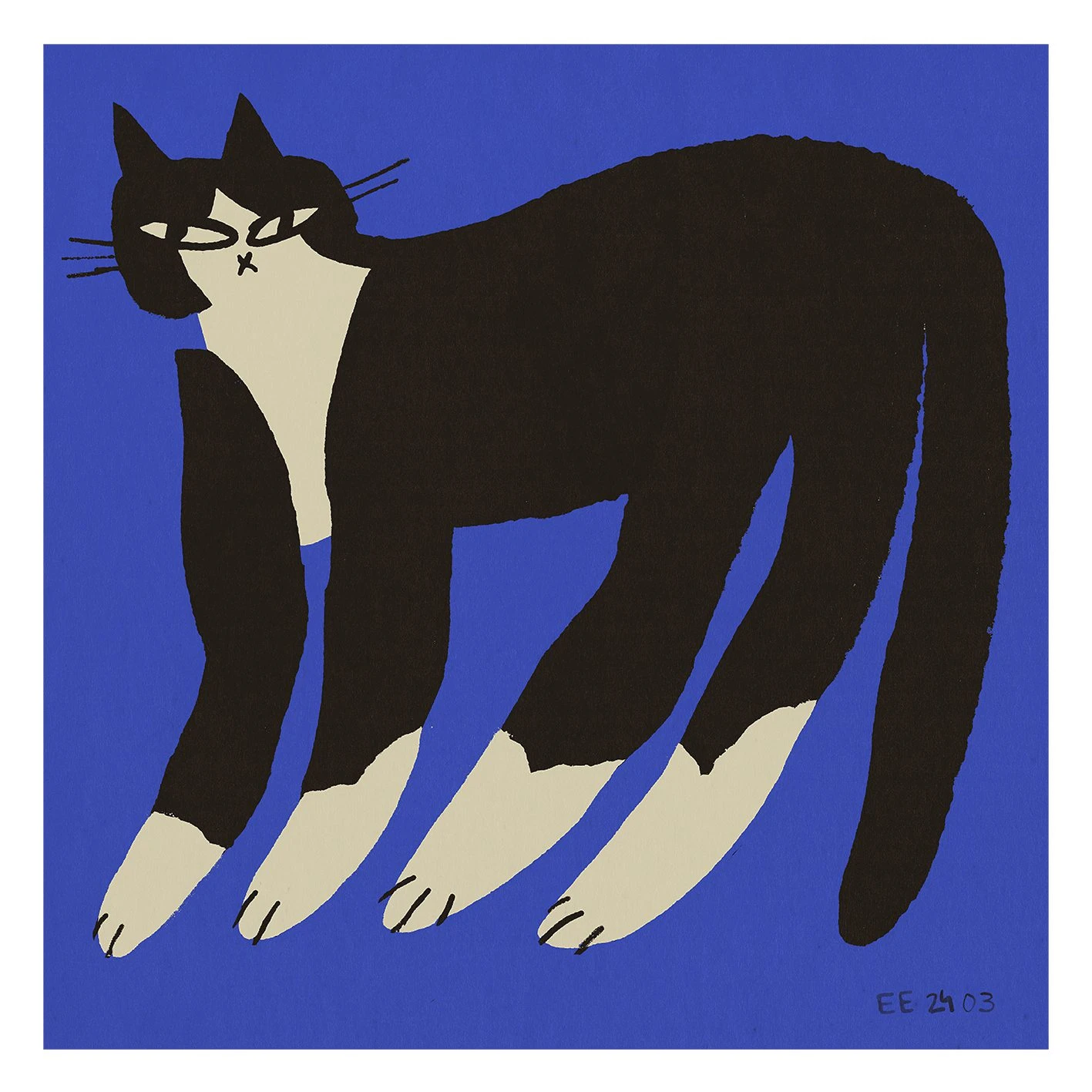 Cat in Blue - The Poster Club 丹麥藝術海報(團購)