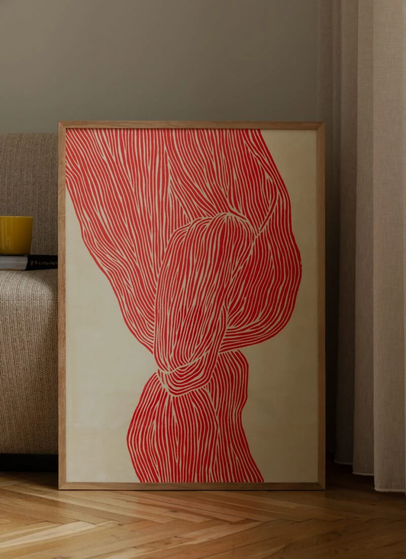 The Line - Red - The Poster Club 丹麥藝術海報(團購)