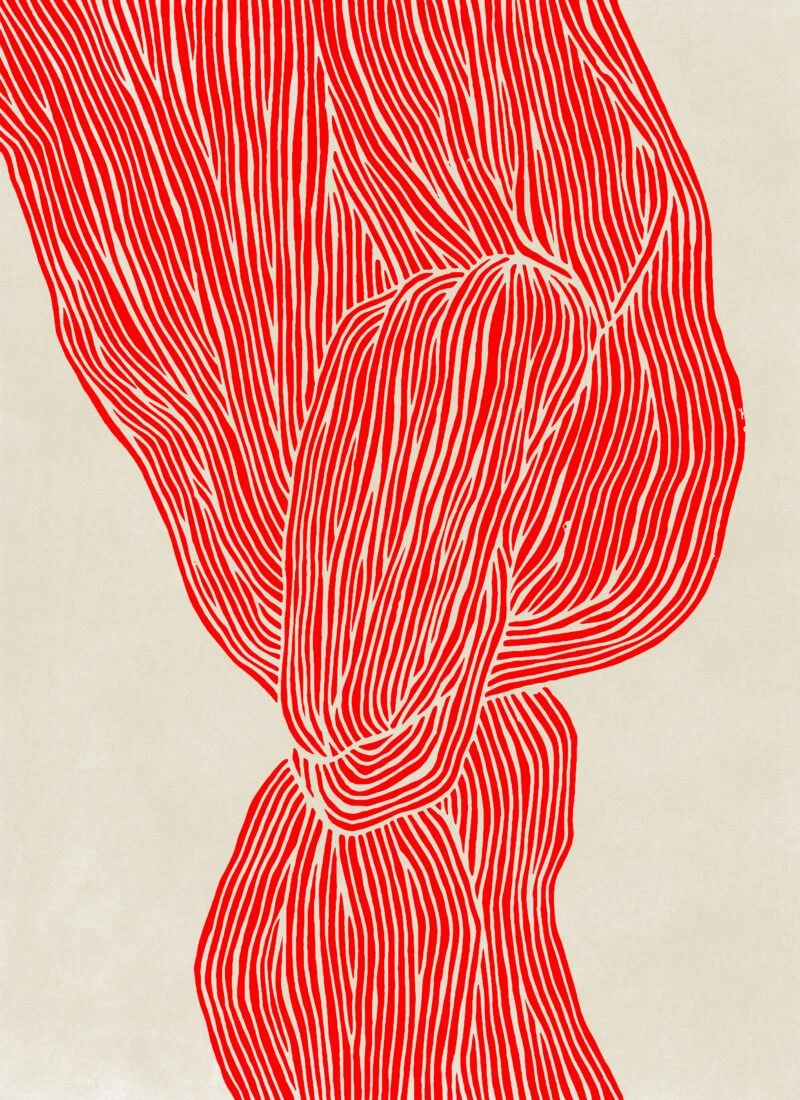 The Line - Red - The Poster Club 丹麥藝術海報(團購)