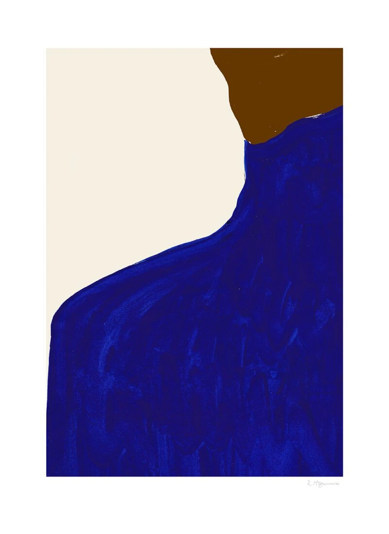 Blue Skirt Brown Jumper - The Poster Club 丹麥藝術海報(團購)