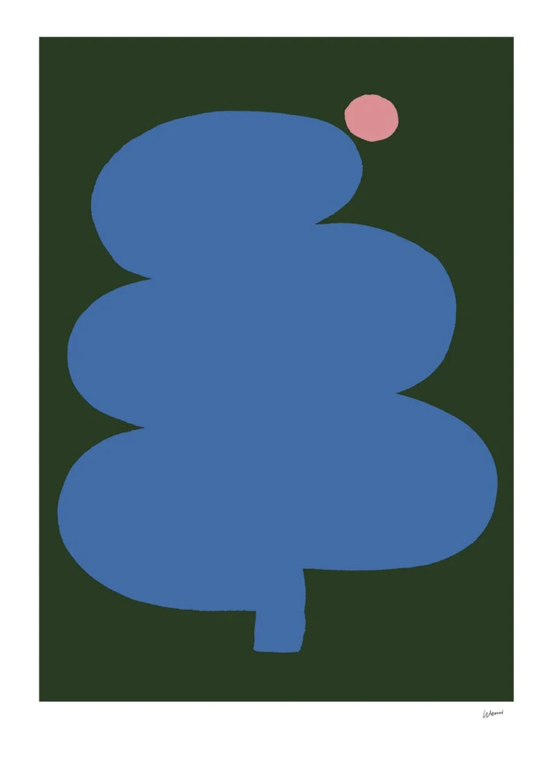Fat Tree Pink Moon - The Poster Club 丹麥藝術海報