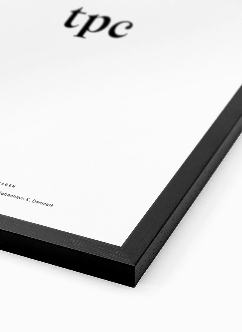 Black Wood Frame 丹麥畫框 - The Poster Club