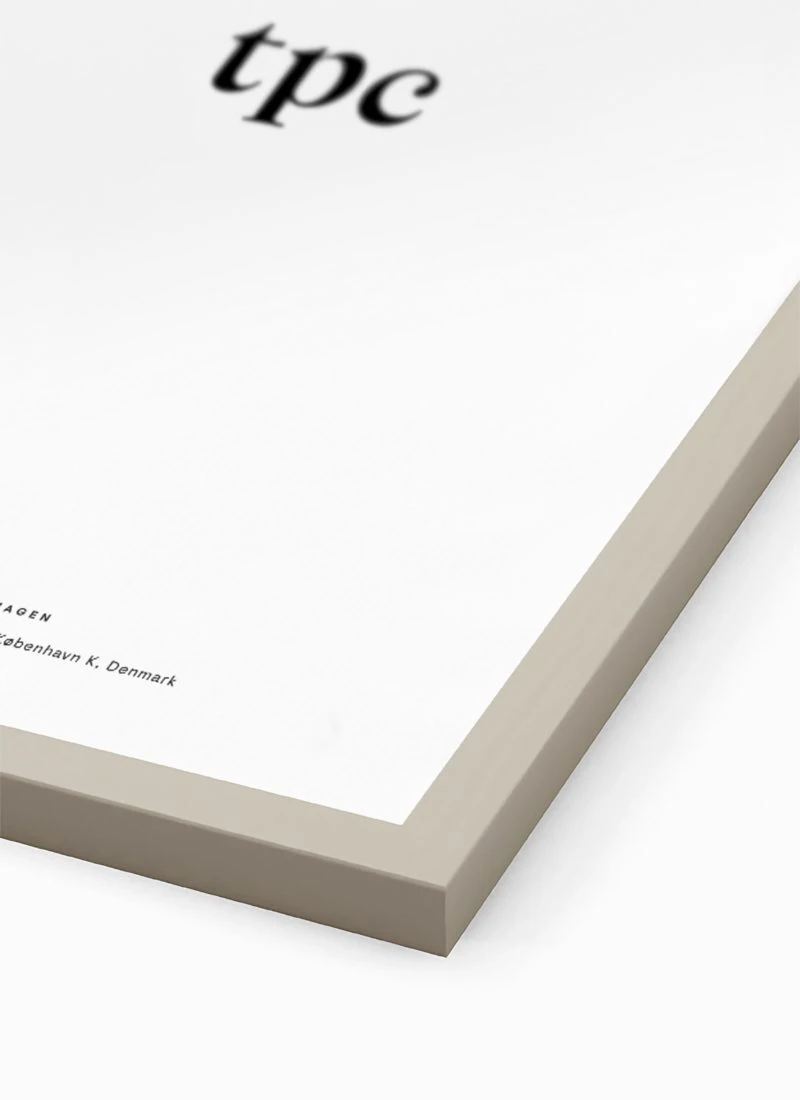 Beige Wood Frame 畫框 - The Poster Club 丹麥藝術海報