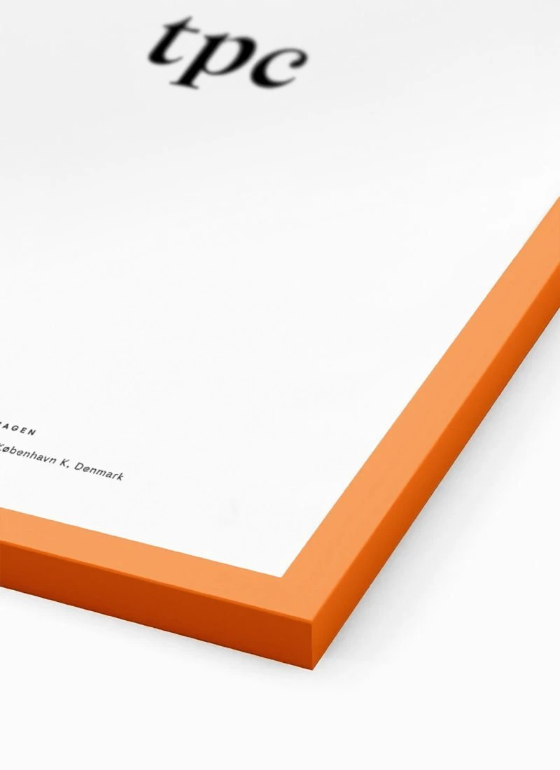 Orange Wood Frame 畫框 - The Poster Club 丹麥藝術海報
