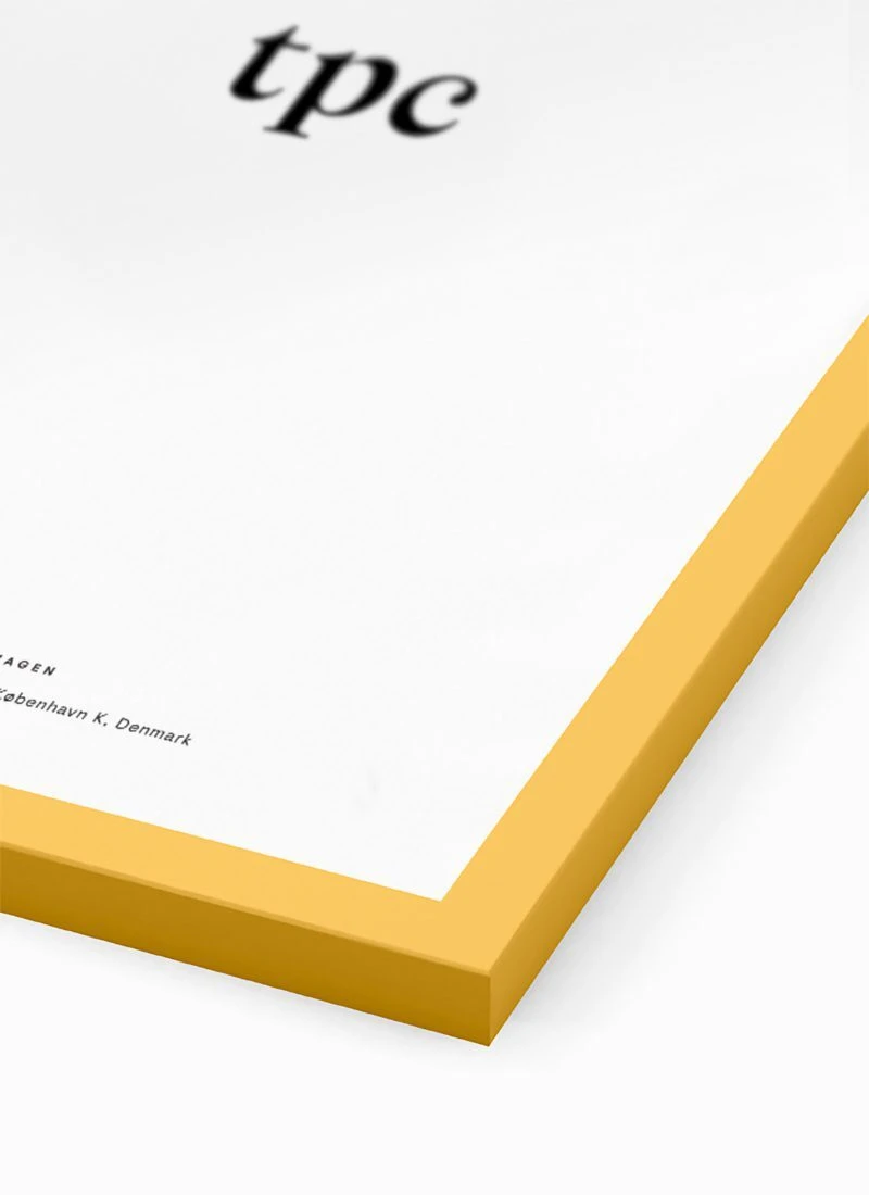 Yellow Wood Frame 畫框 - The Poster Club 丹麥藝術海報