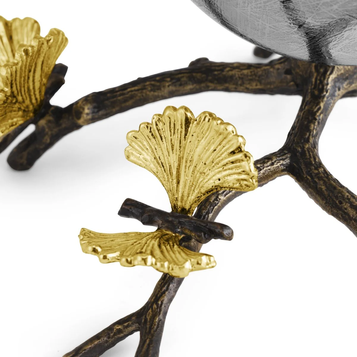 Butterfly Ginkgo Medium Footed Vase - Micheal Aram