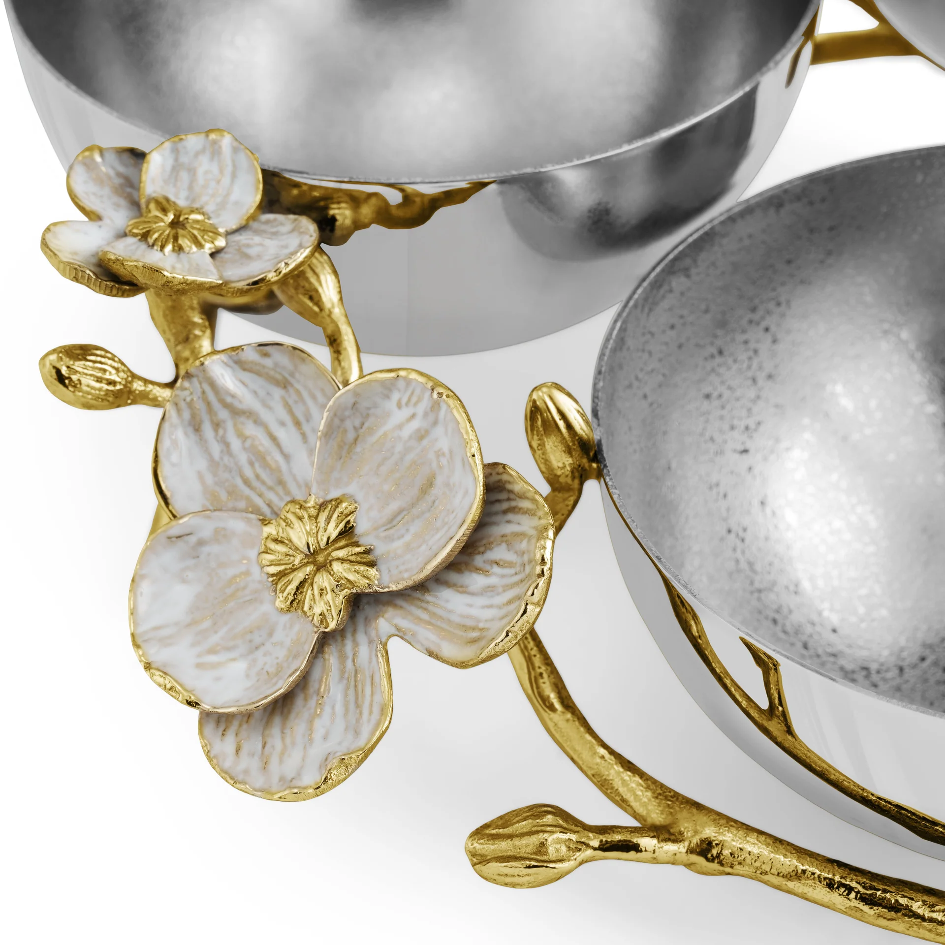 Orchid Low Bowl (Triple) - Micheal Aram