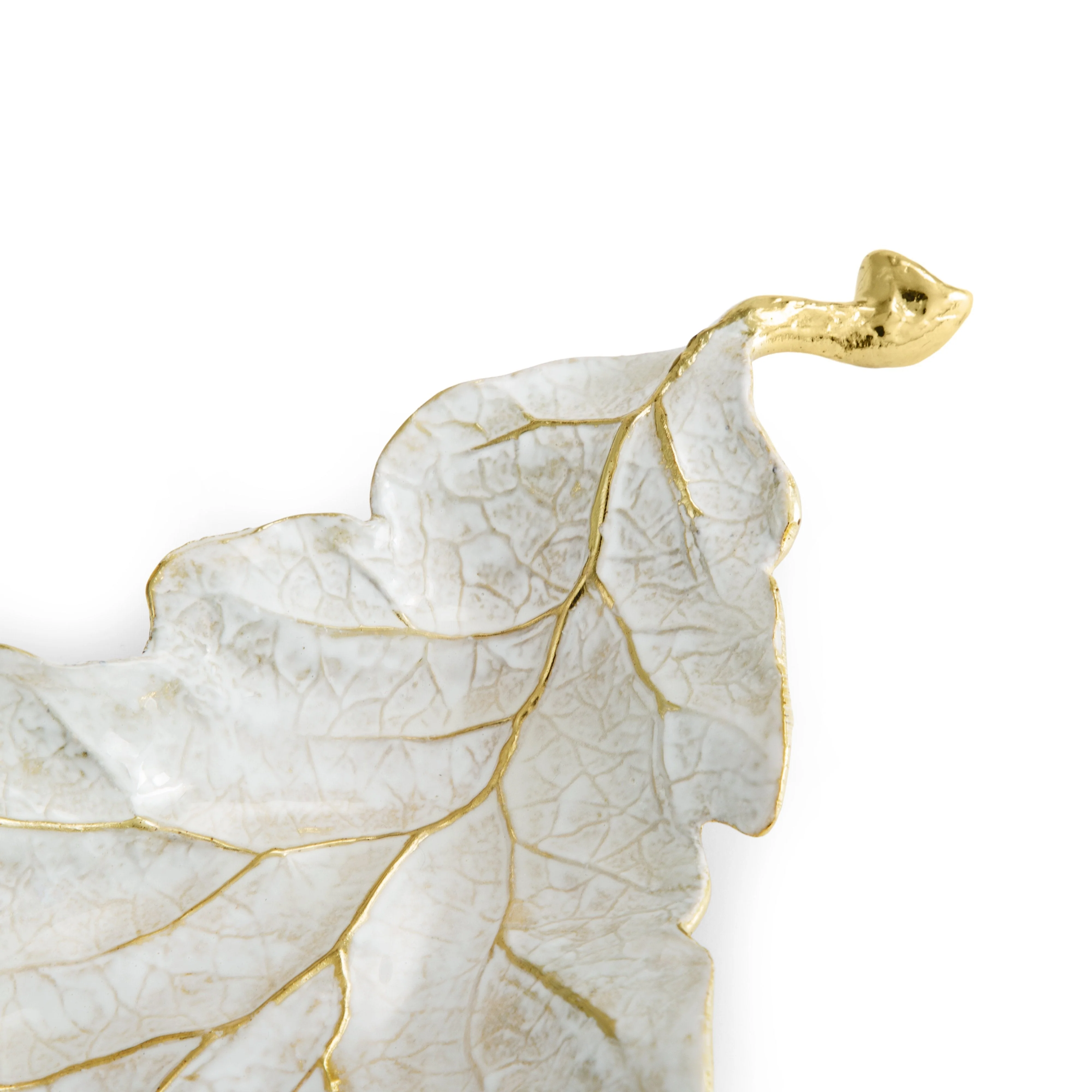 Winter Leaves Red Oak Dish - Micheal Aram