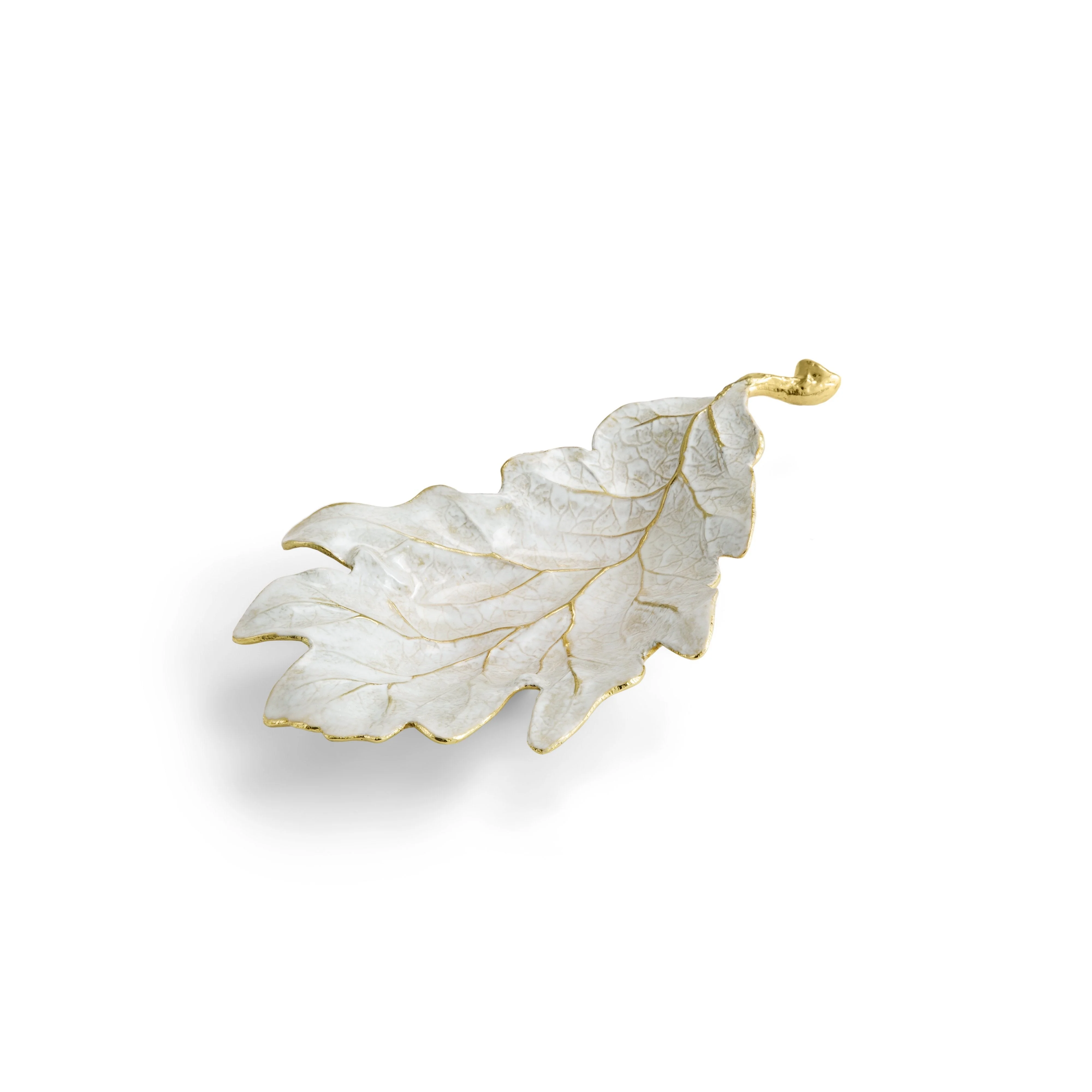 Winter Leaves Red Oak Dish - Micheal Aram