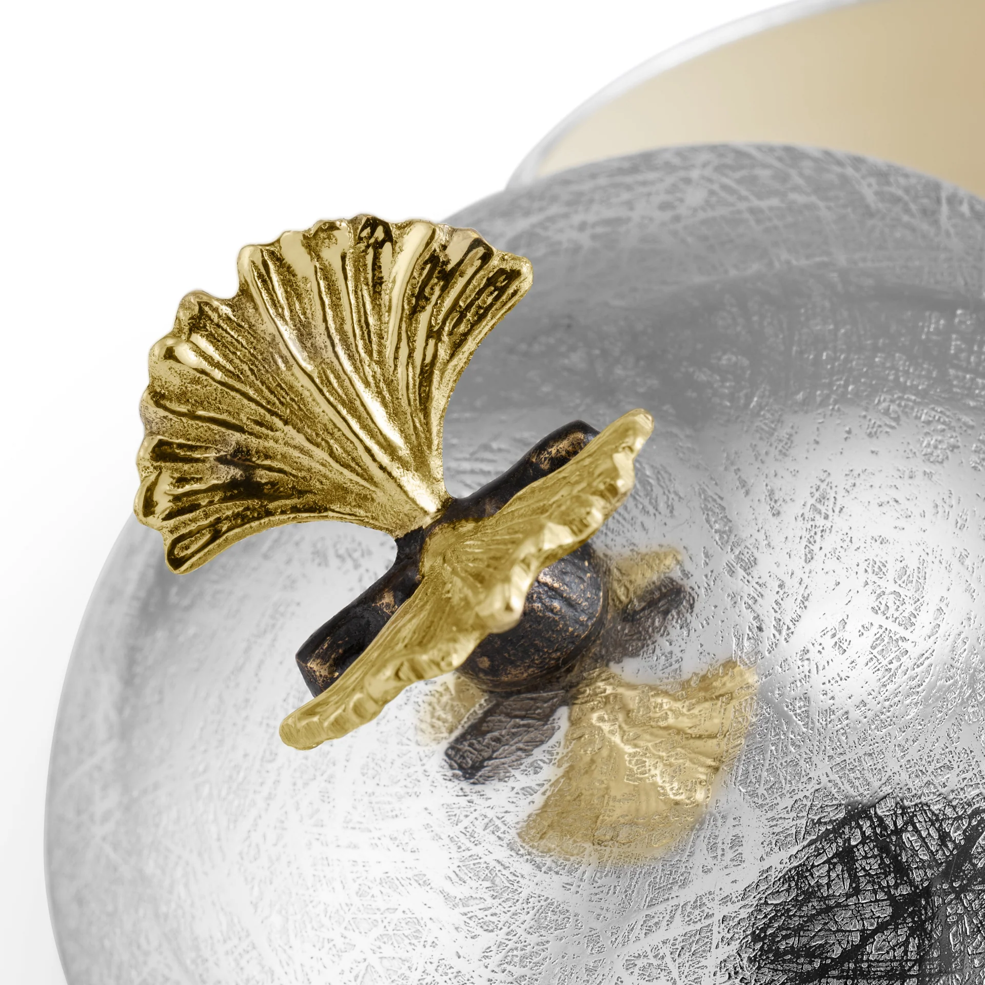 Butterfly Ginkgo Round Trinket Box - Micheal Aram