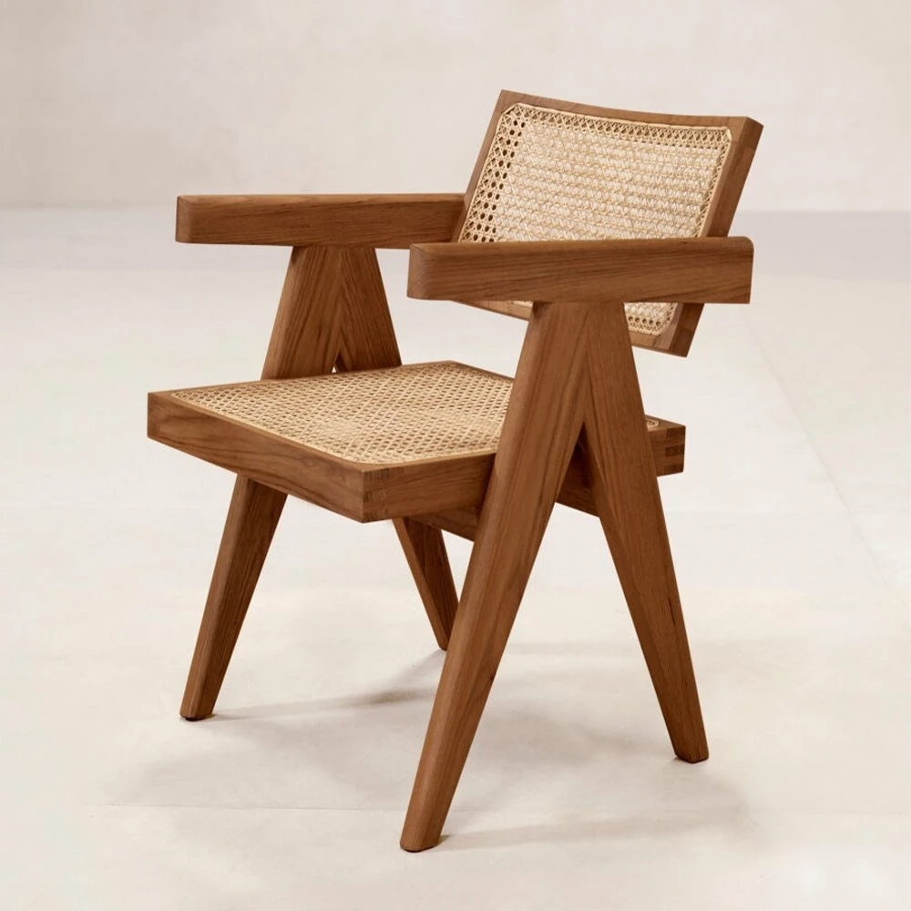 Pierre Jeanneret Office Chair V Leg - Phantom Hands