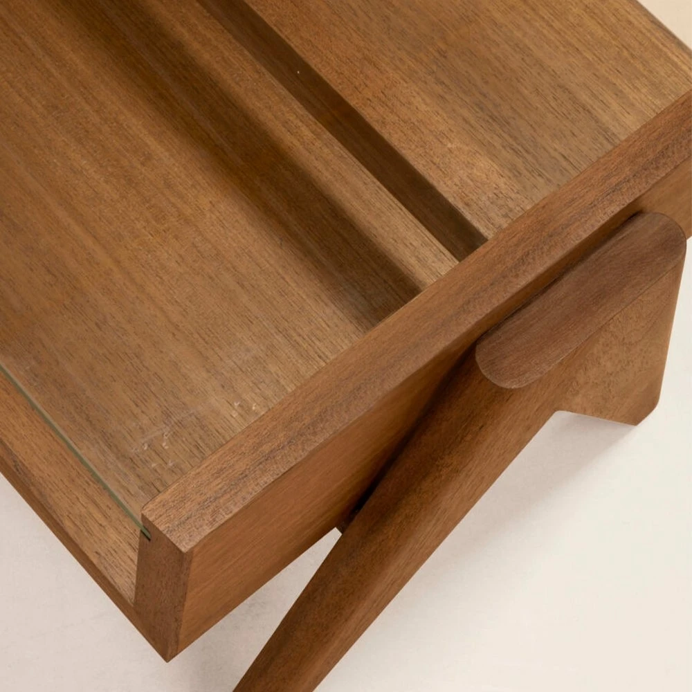 Pierre Jeanneret Coffee Table Glass Top - Phantom Hands