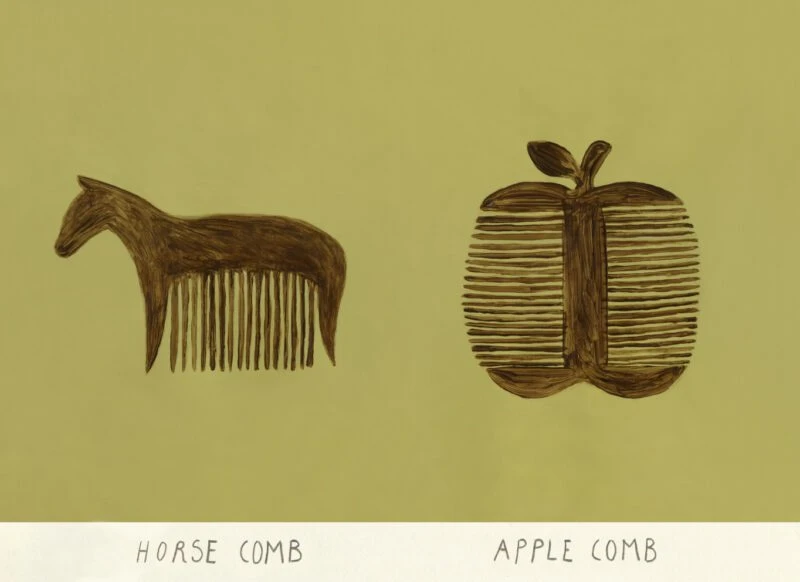 Horse and Apple Comb - The Poster Club 丹麥藝術海報(團購)