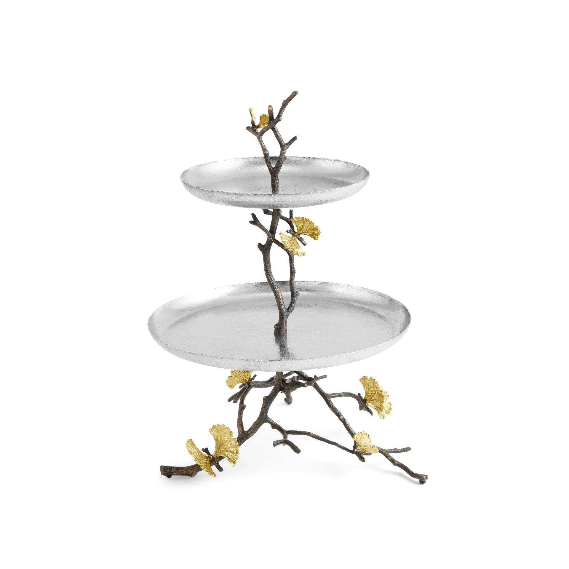 Butterfly Ginkgo 2 Tier Etagere - Micheal Aram