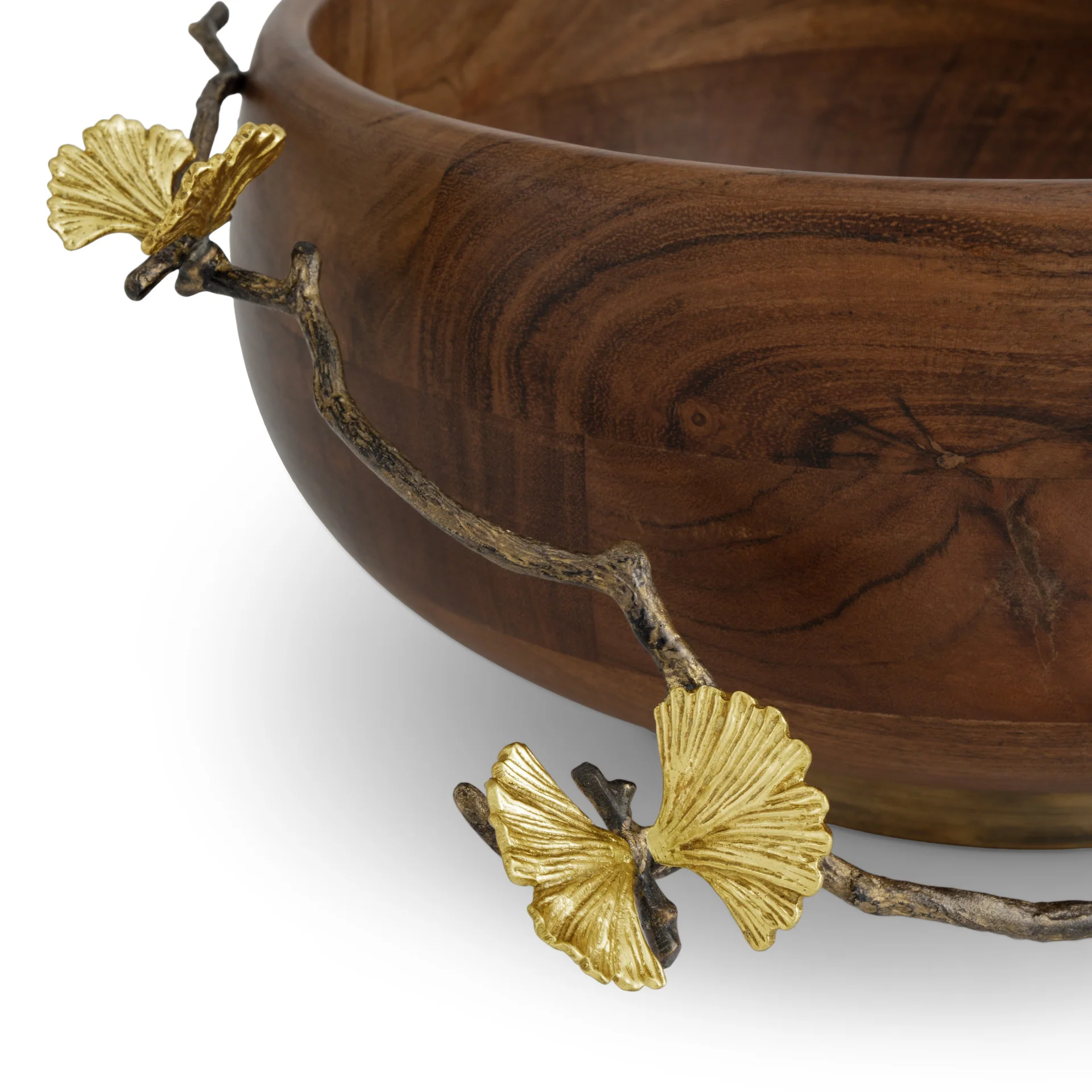 Butterfly Ginkgo Wood Salad Bowl - Micheal Aram