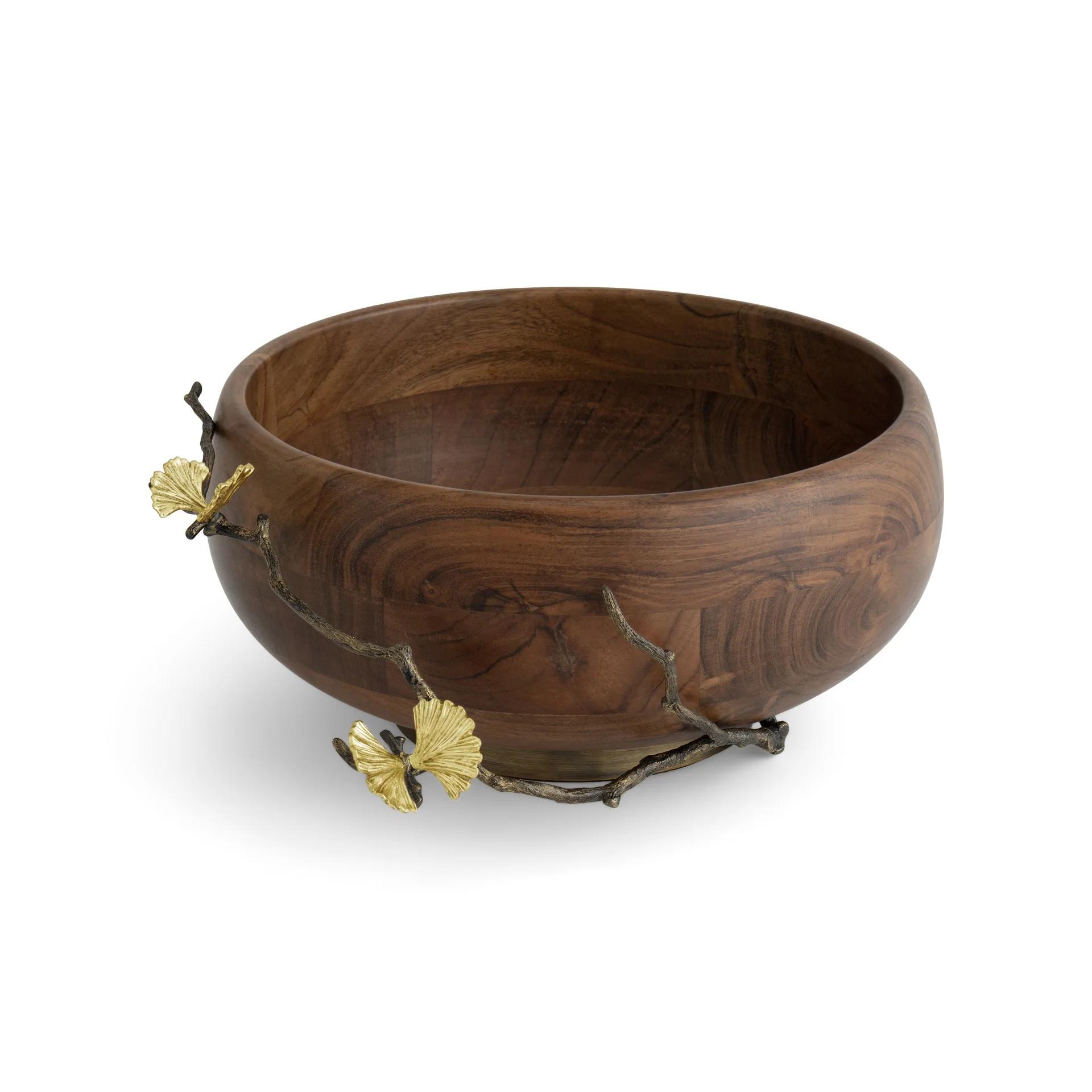 Butterfly Ginkgo Wood Salad Bowl - Micheal Aram