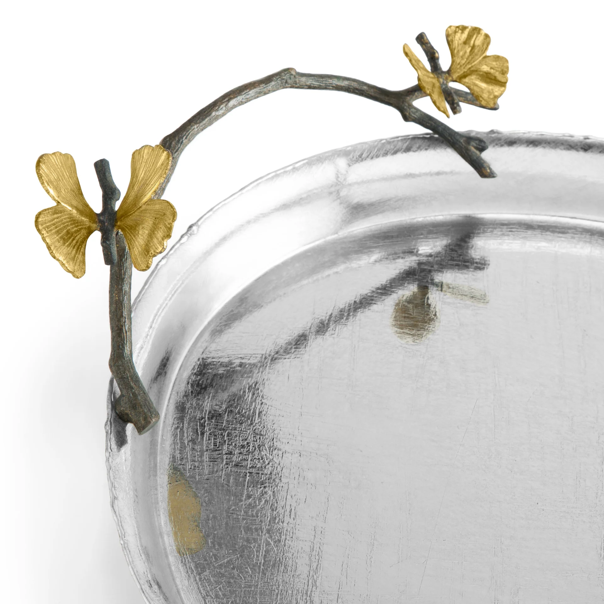 Butterfly Ginkgo Oval Tray - Micheal Aram