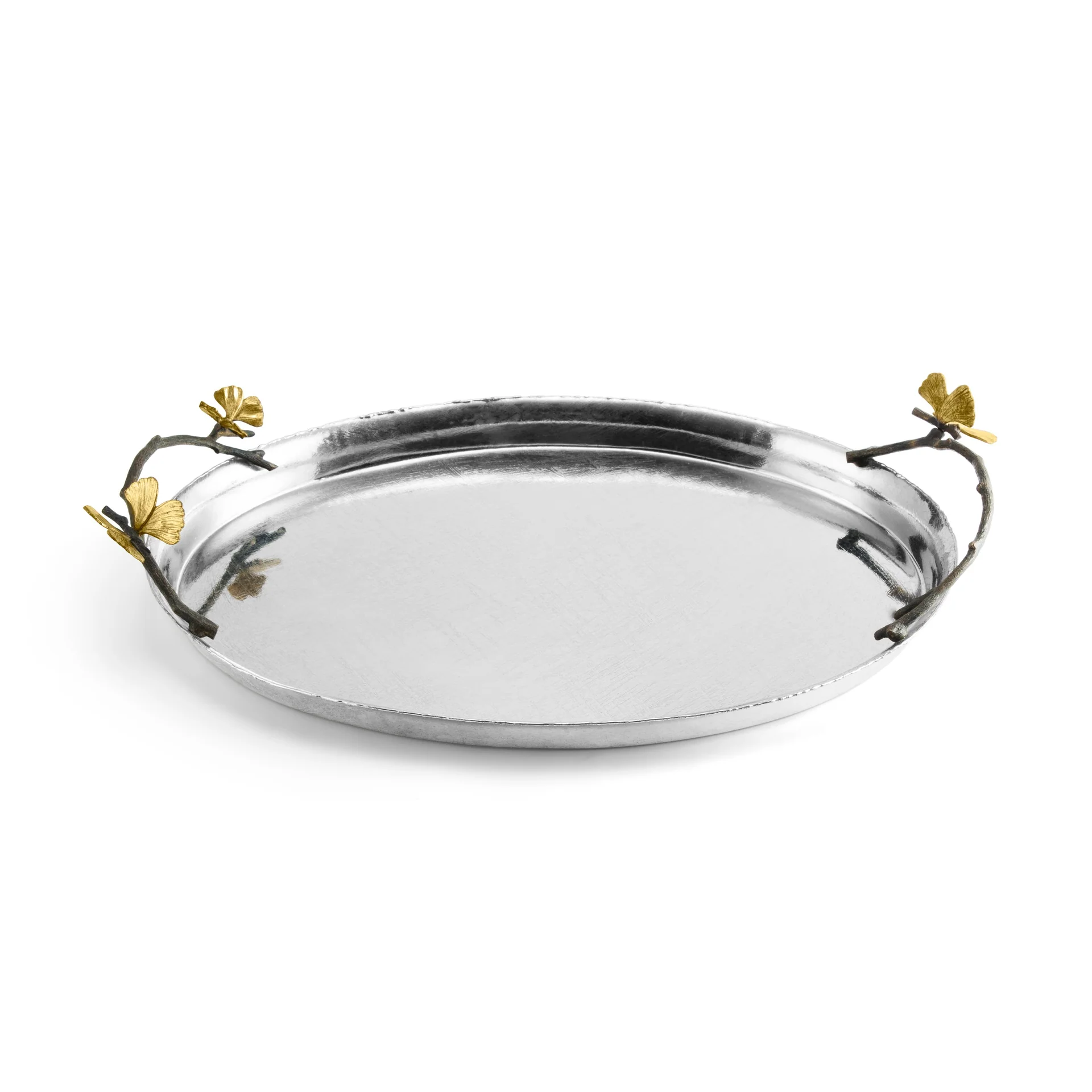 Butterfly Ginkgo Oval Tray - Micheal Aram