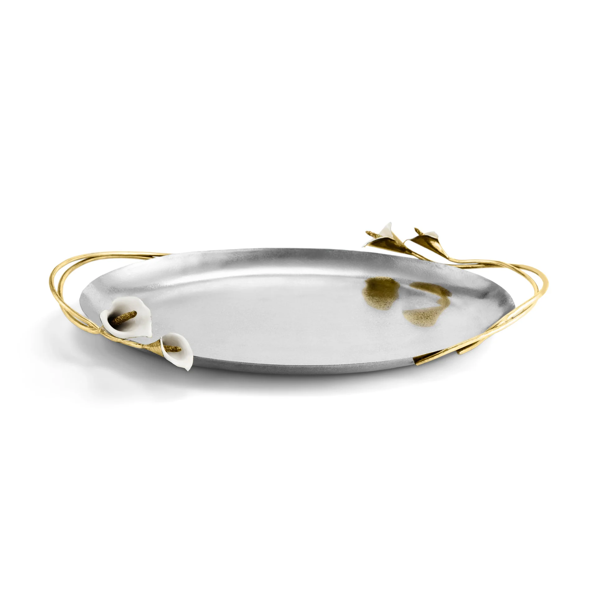 Calla Lily Oval Tray - Micheal Aram