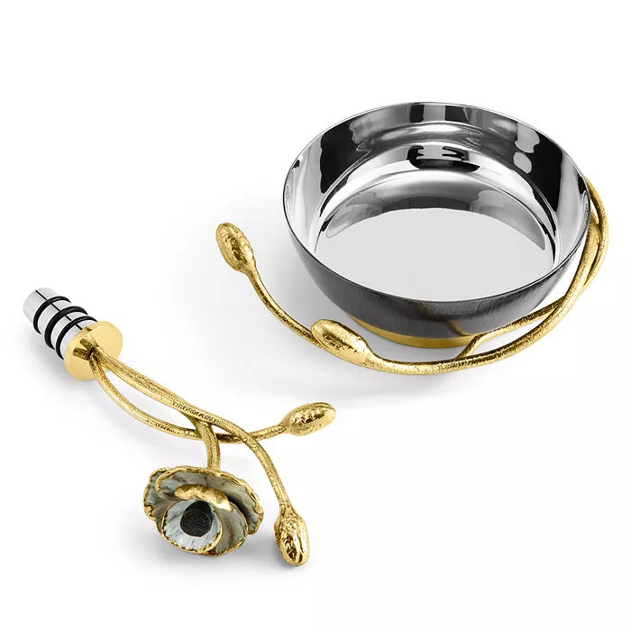 Anemone Wine Coaster & Stopper Set - Micheal Aram