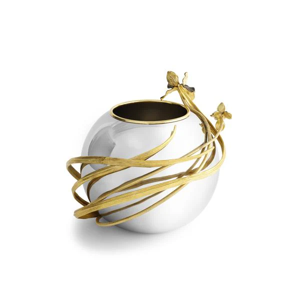Black Iris Rose Bowl Vase - Micheal Aram
