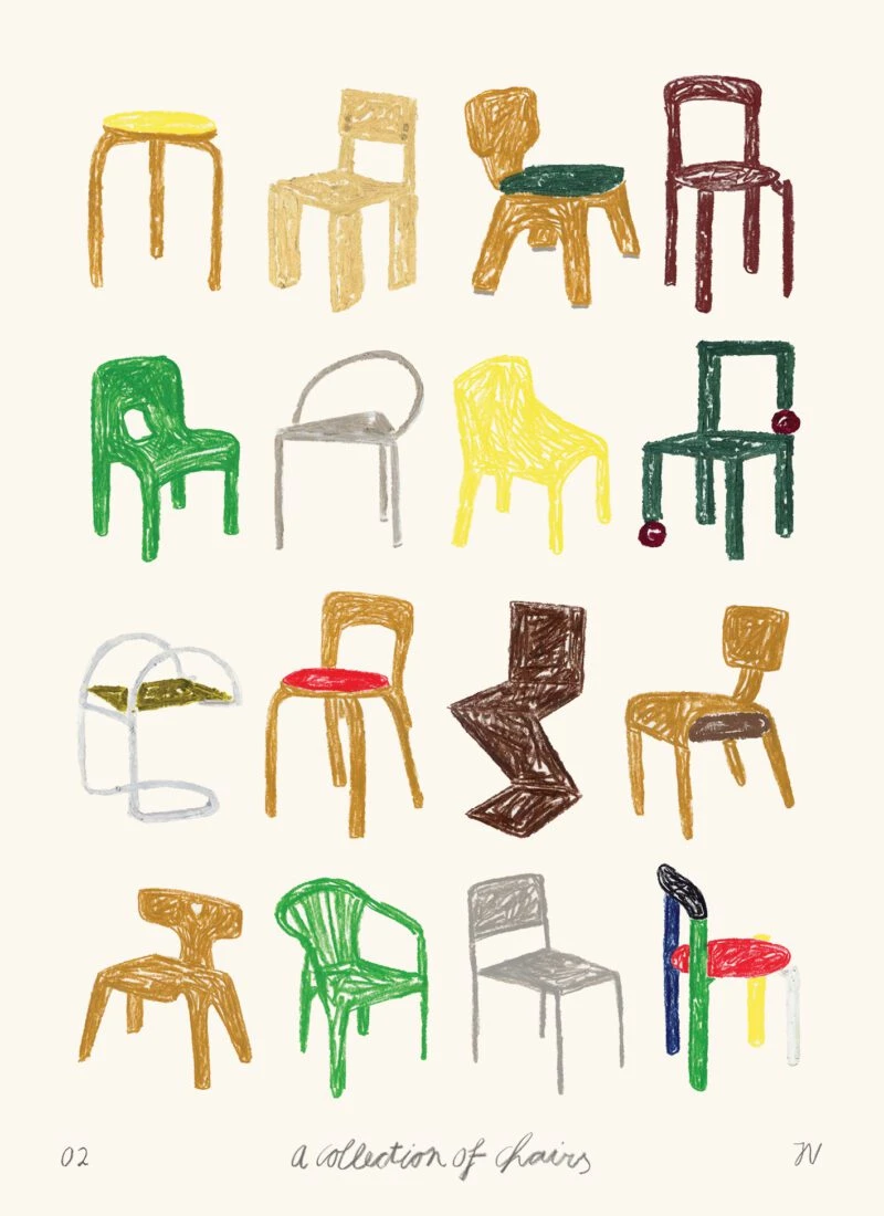 A Collection of Chairs - The Poster Club 丹麥藝術海報(團購)