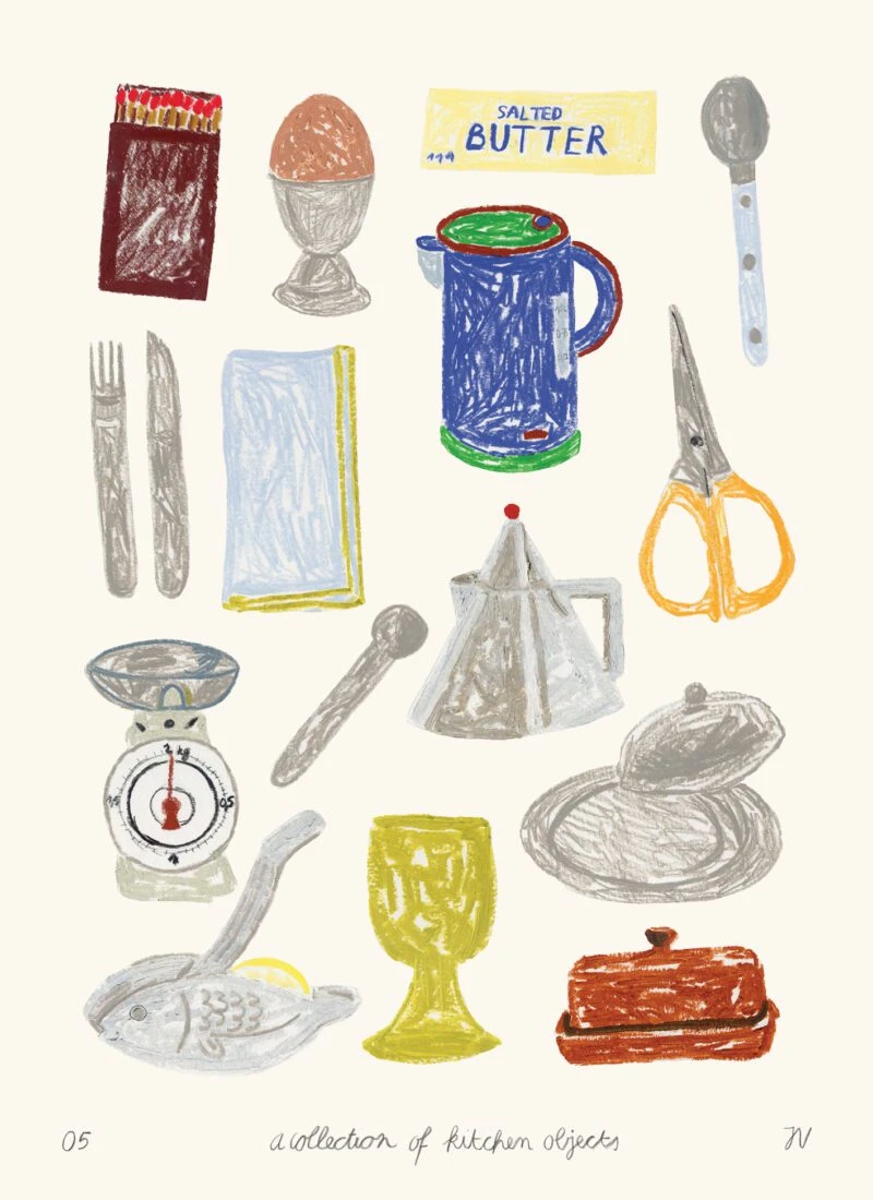 A Collection of Kitchen Objects - The Poster Club 丹麥藝術海報(團購)