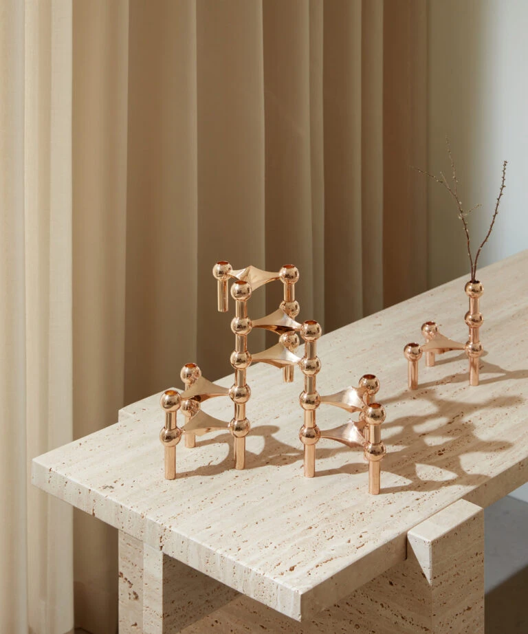 nagel candle holder ( single pack / rose gold ) 燭台 - STOFF Nagel 丹麥燭台