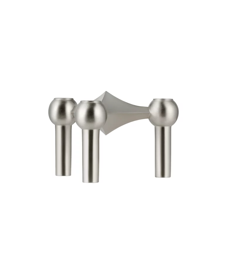 nagel candle holder ( single pack / brushed chrome ) 燭台 - STOFF Nagel 丹麥燭台
